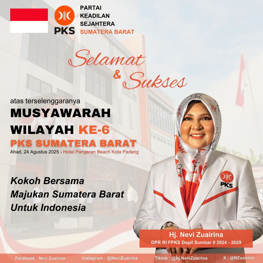 muswil-vi-pks-sumbar,-nevi-zuairina-berpesan-pentingnya-soliditas-kader muswil-vi-pks-sumbar,-nevi-zuairina-berpesan-pentingnya-soliditas-kader