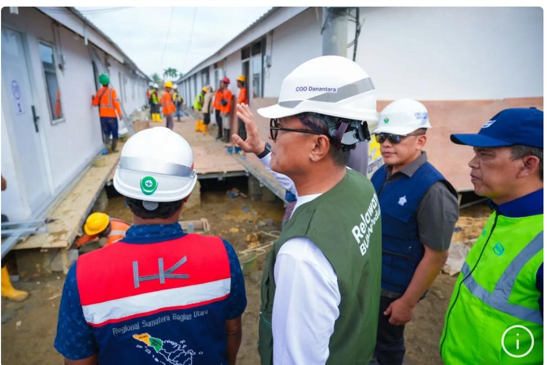 kamis-ini-ditinjau-presiden-prabowo,-huntara-danantara-di-tamiang-siap-dipakai
