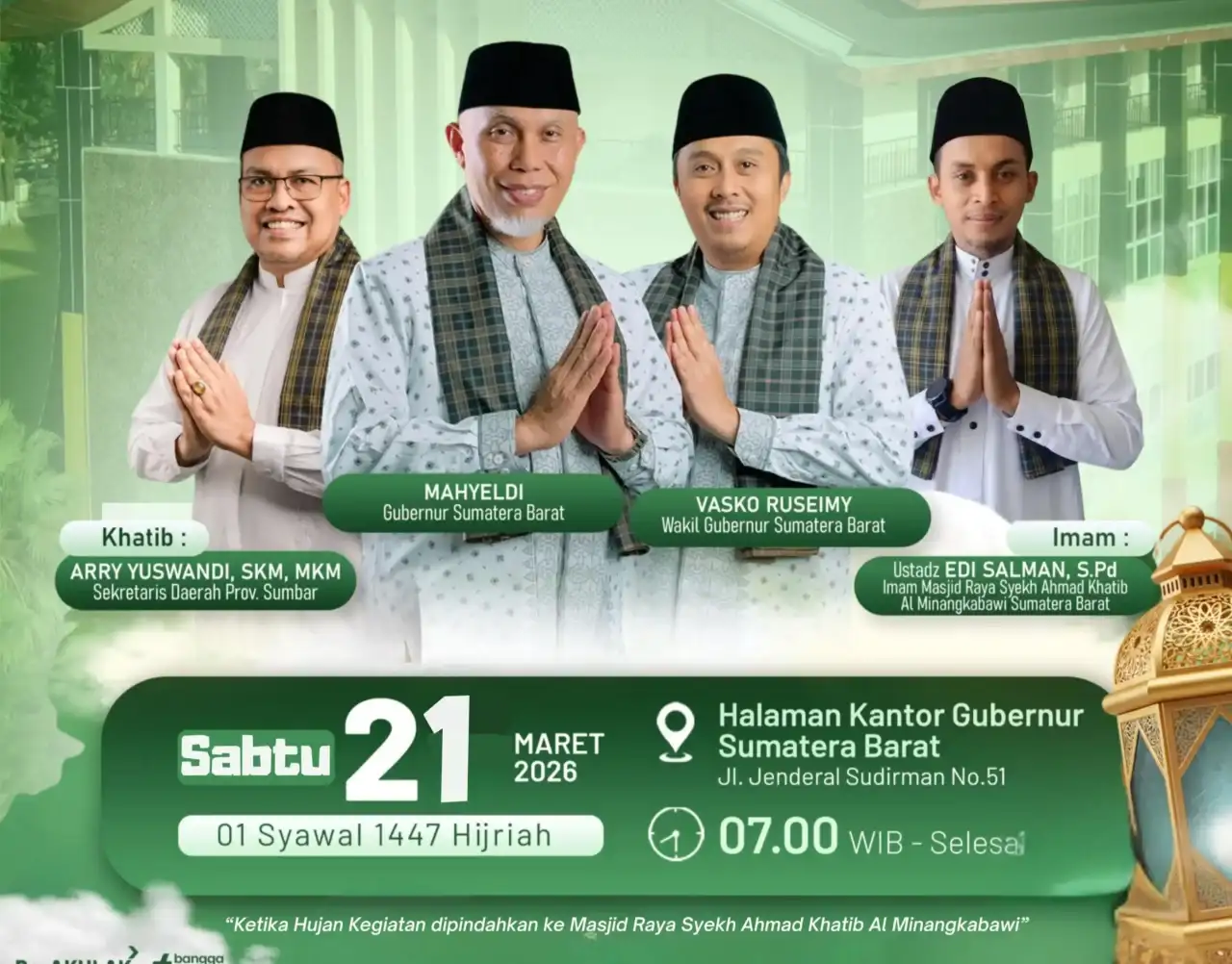 ikuti-hasil-sidang-isbat,-pemprov-sumbar-gelar-salat-idul-fitri-sabtu,-21-maret-2026