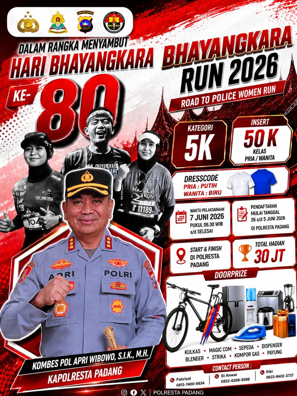 road-to-police-women-run-2026-polresta-padang-meriahkan-hari-bhayangkara