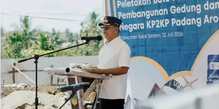 perkuat-layanan-pajak,-bupati-solsel-letakkan-batu-pertama-gedung-kp2kp