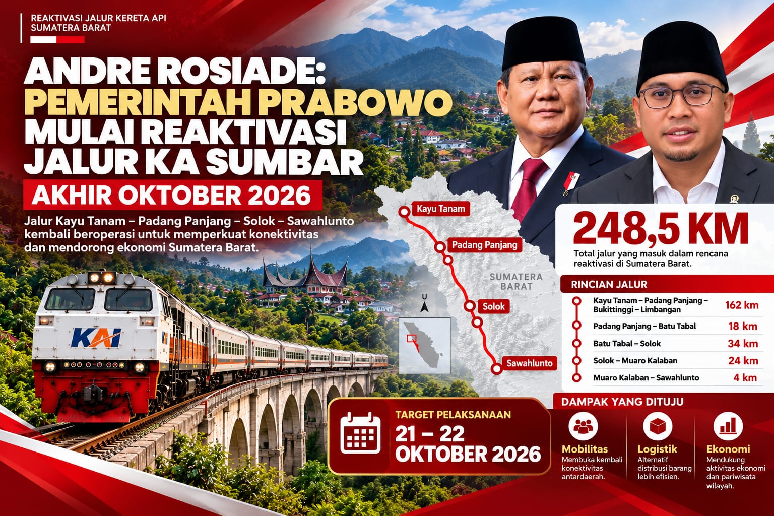 andre-rosiade:-pemerintah-prabowo-mulai-reaktivasi-jalur-ka-sumbar-akhir-oktober-2026