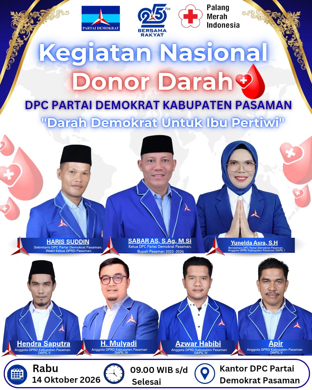 buruan-ikut!-besok-dpc-demokrat-pasaman-gelar-kegiatan-nasional-donor-darah-di-lubuk-sikaping buruan-ikut!-besok-dpc-demokrat-pasaman-gelar-kegiatan-nasional-donor-darah-di-lubuk-sikaping