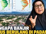 Kondisi banjir di kawasan pemukiman Kota Padang yang terdampak luapan sungai dan sedimen dari wilayah hulu.