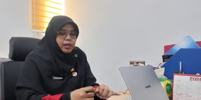 Kepala Bidang Pengembangan Aparatur BKPSDM Kota Padang saat memberikan arahan pengembangan kompetensi bagi ASN.